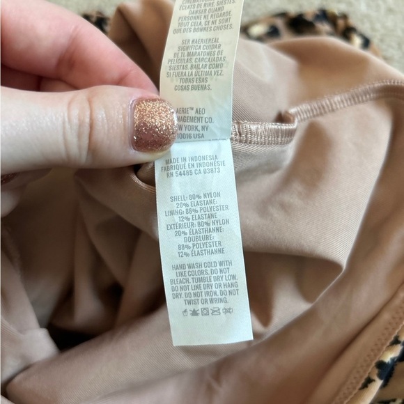 Aerie Animal Print Cut-Out One Piece Swimsuit - Picture 6 of 6